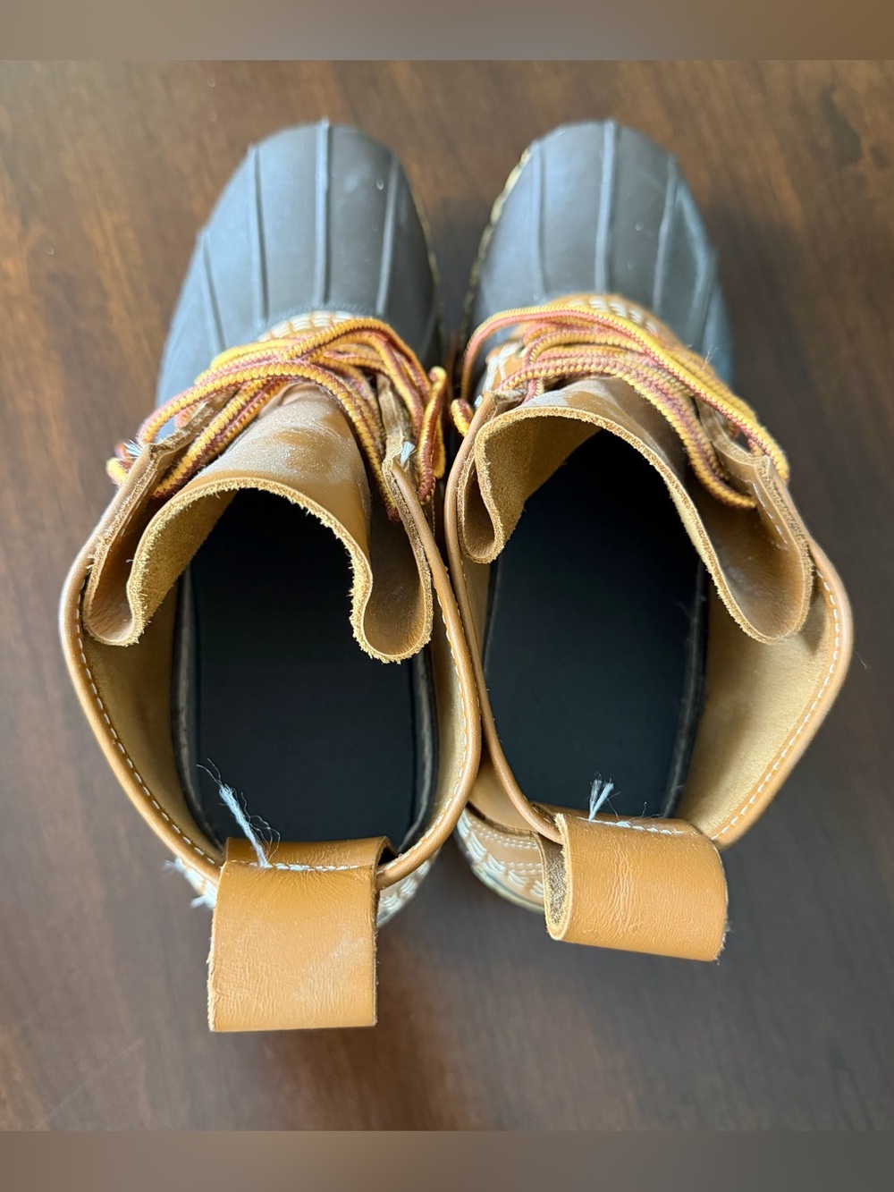 L.L.Bean Duck Bean Boots US Size 7 M, 6”Height Waterproof Leather Rubber - NEW - Picture 4 of 8